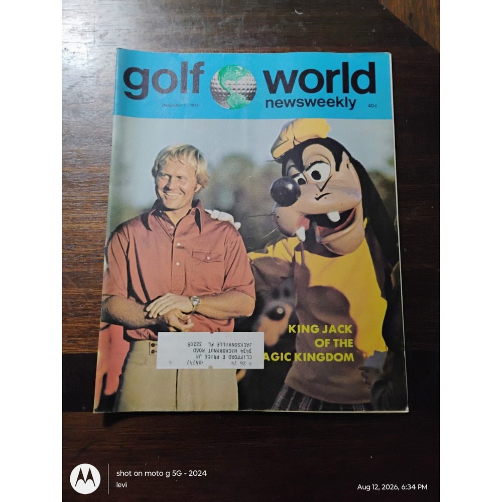 1973 DECEMBER 7 GOLF WORLD NEWSWEEKLY MAGAZINE - JACK NICKLAUS - E 6149